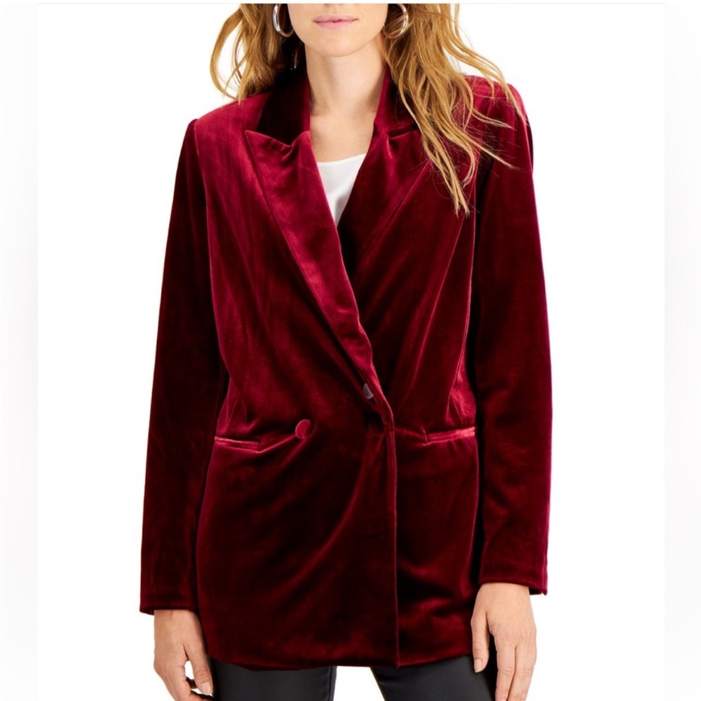 I.N.C. International Concepts Women's Velvet Blazer, Size Medium